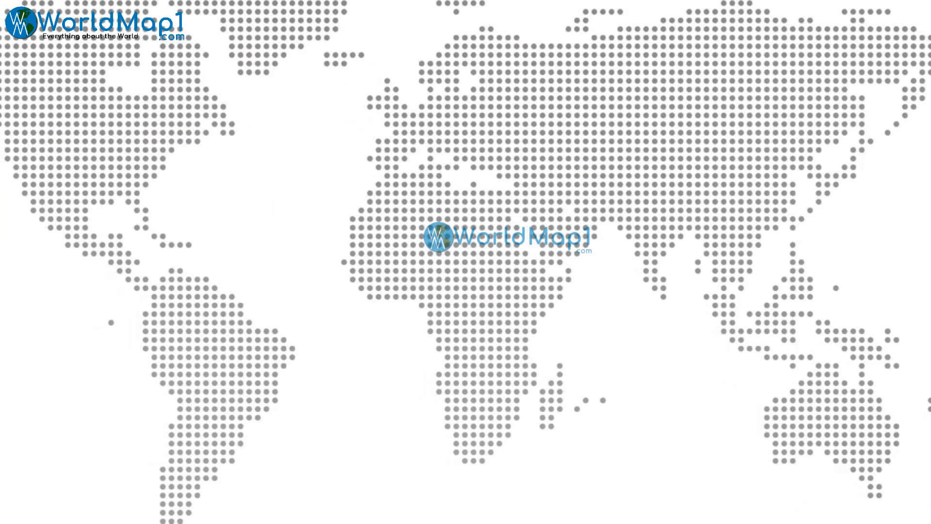 Carte pointillée des pays du monde